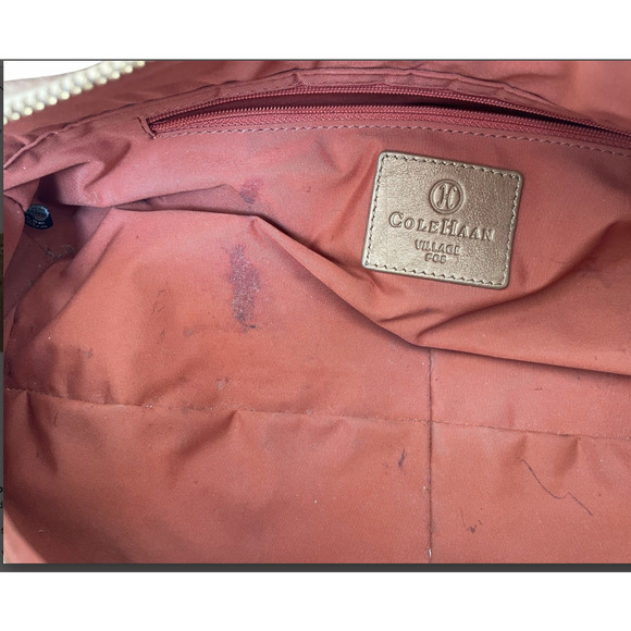 Cole Haan Village F05 Metallic Tan Metallic Handbag - Picture 4 of 11